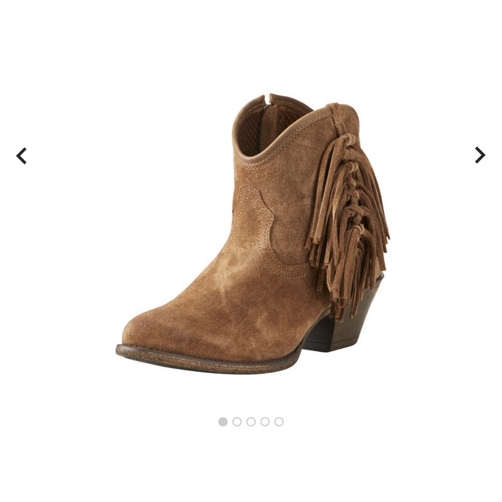 Ariat Boots Brown Ankle Booties Western
